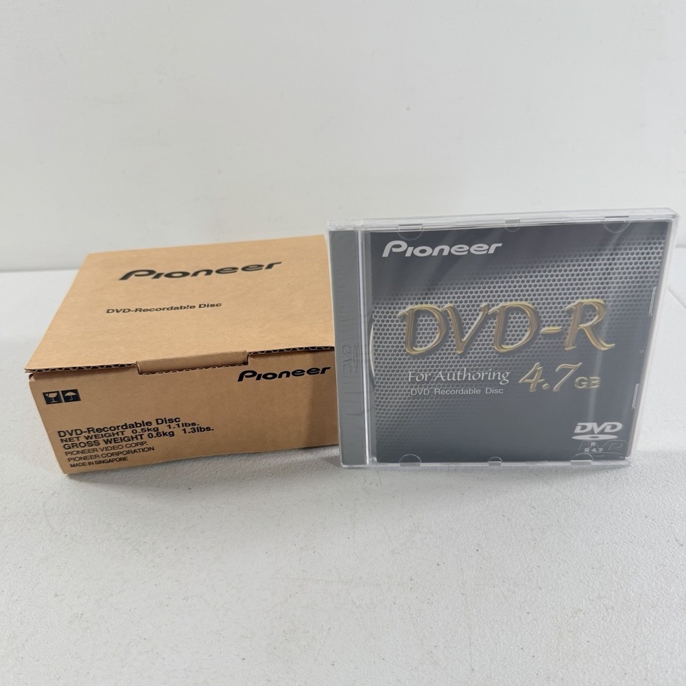 NEW 5 Pack‎ PIONEER DVS-R4700SP DVD-R Discs for Authoring 4.7GB in Jewel Cases